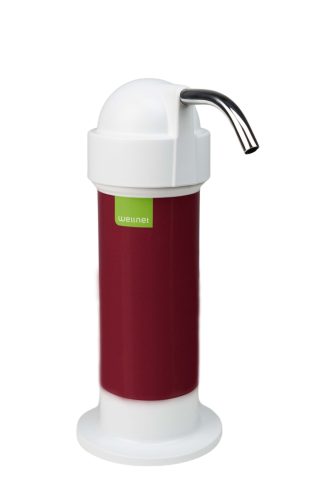 W25 CT Basic Bordó csapra szerelhető aktív-szénszűrős víztisztító, 7 500 liter kapacitású, 1-4 fős háztartásoknak