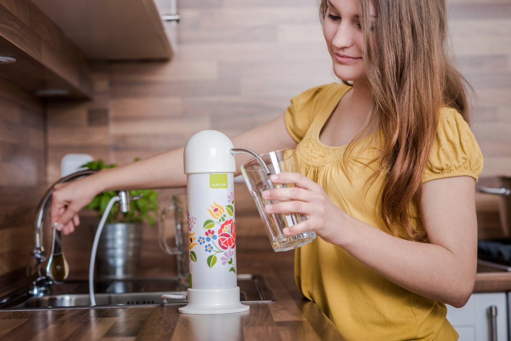 W25 Duo felújított, csapra szerelhető, aktív-szenes víztisztító 1-6 fős családoknak 15 000 liter kapacitással