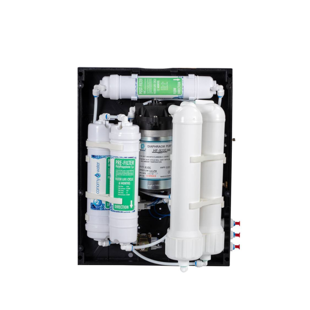 RO-Economy Compact 400 GPD+ átfolyós ozmózisos víztisztító 1-6 fős családoknak RO-Economy Compact 400 GPD+ átfolyós ozmózisos víztisztító 1-6 fős családoknak